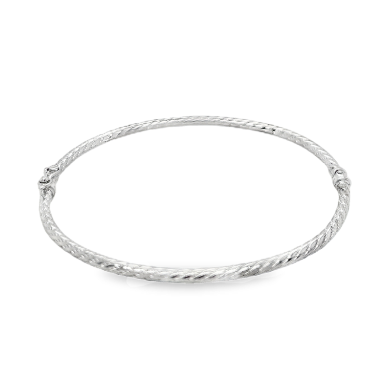 14KW 2.5mm twist hinge bracelet size 7