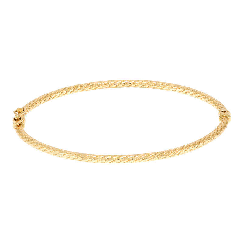 14KY twist bangle bracelet size 7