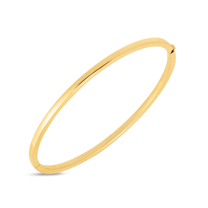 Designer Gold Oval Bangle
