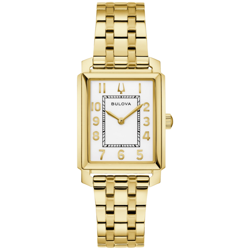 BULOVA Gold Tone Sutton White Dial Women's Watch
