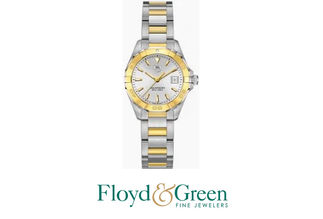 Tag Heuer Aquaracer Gold & Steel Ladies Luxury Watch WAY1455 Steel & 18k Plated