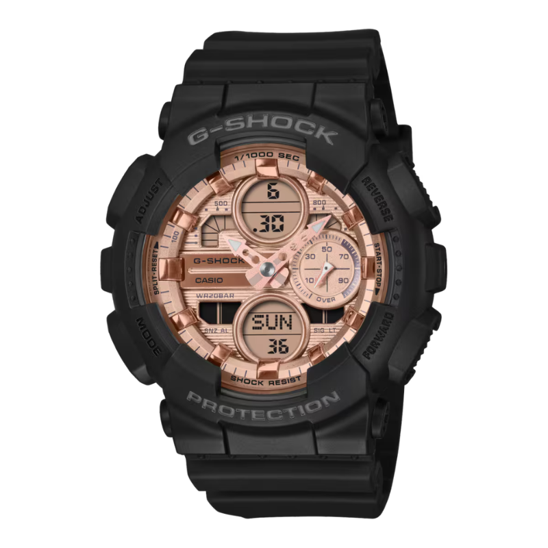 GMAS140PG-1A Black w/ Rose Gold Dial Analog/Digital