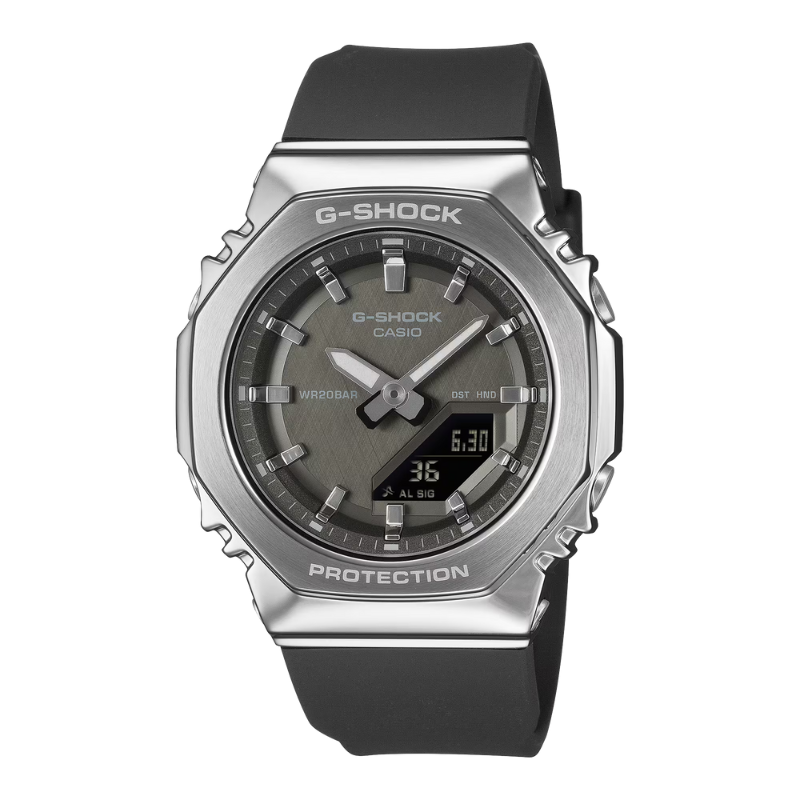 GMS2110-1A1 Analog-Digital Metal Bezel, Black Dial, Not Waterproof