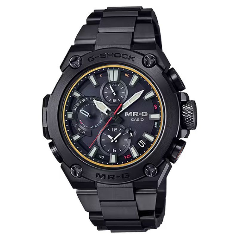 MRGB1000B-1A - Titanium Watch w/ Black Dial and Bezel w/ Bracelet Paired w/ Bluetooth