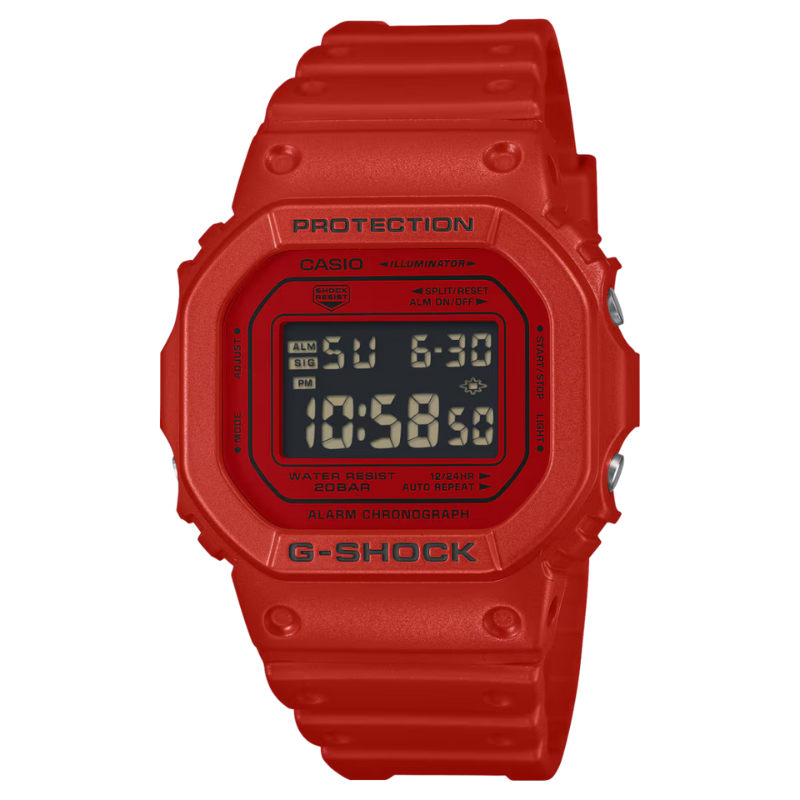 DW5600RRB-4 Iconic Red Digital
