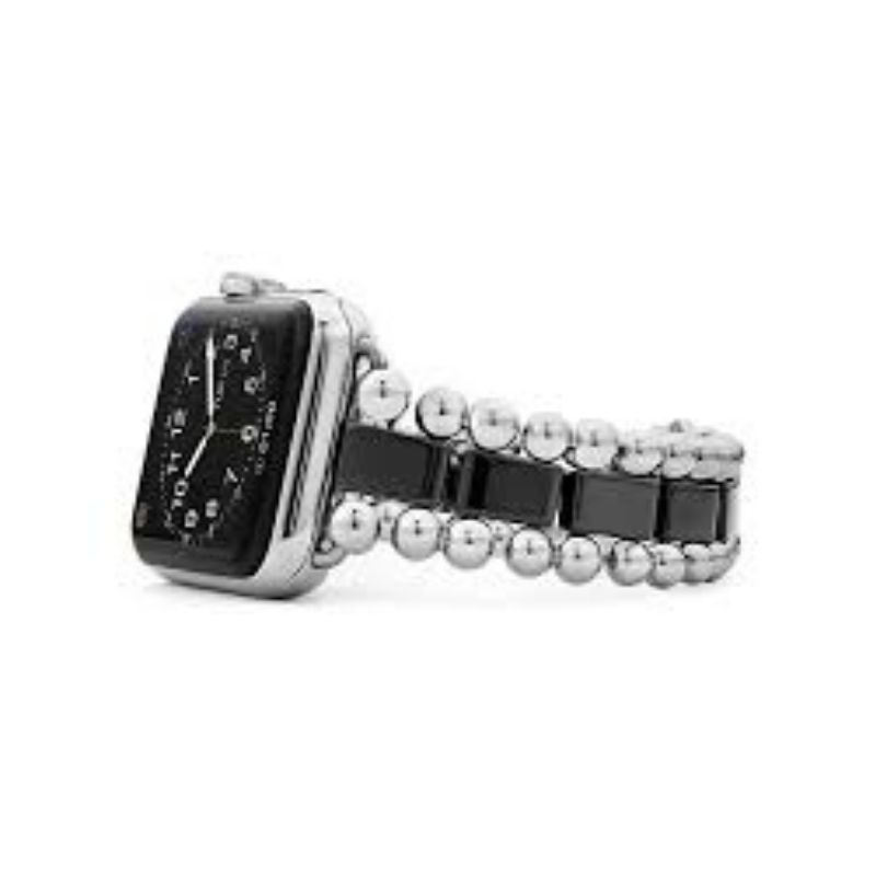 LAGOS Smart Caviar Black Ceramic & Stainless Steel Watch Bracelet