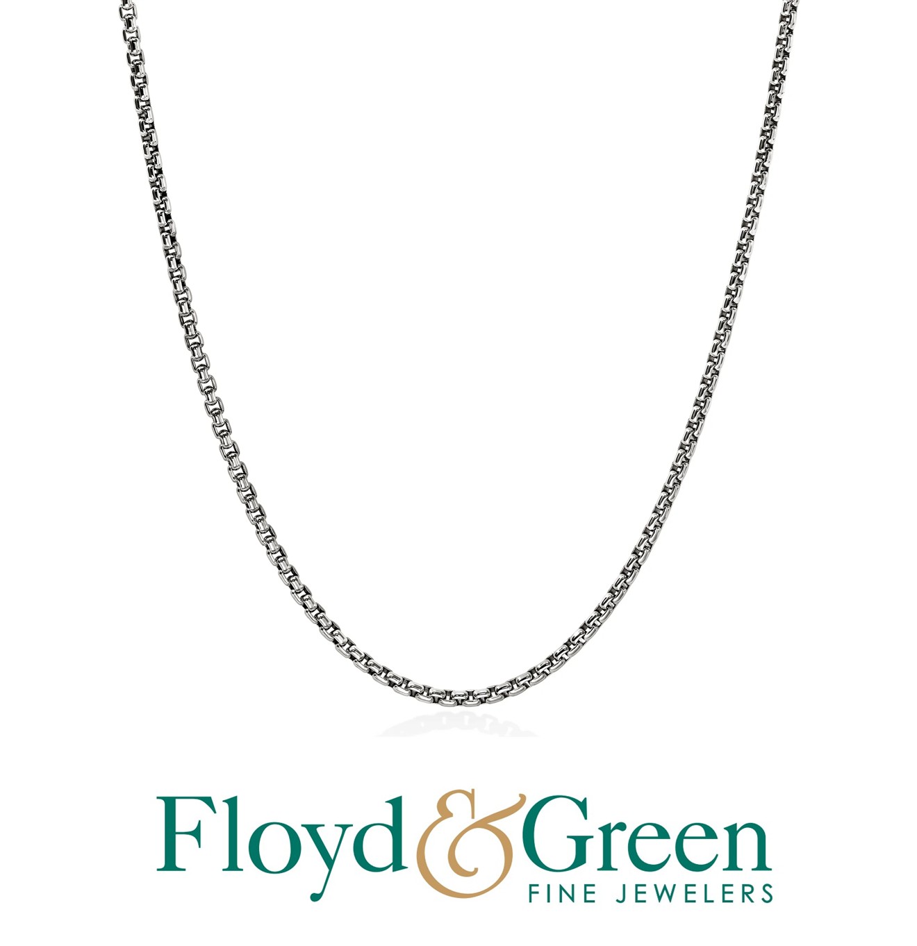 John Hardy Sterling Silver Box Chain, 22 inch, 16.7g