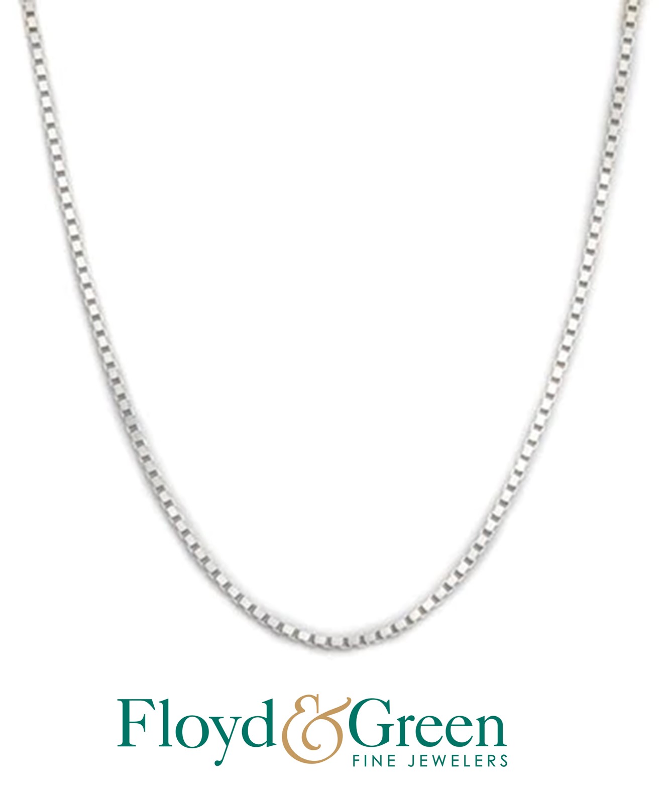 Sterling Silver Box Chain, Adj 16 - 18 inch, 2.6g