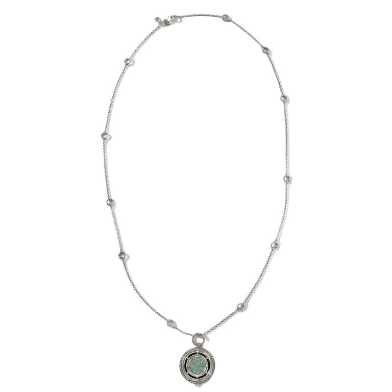 JOHN HARDY Emerald Moon Door Pendant Necklace