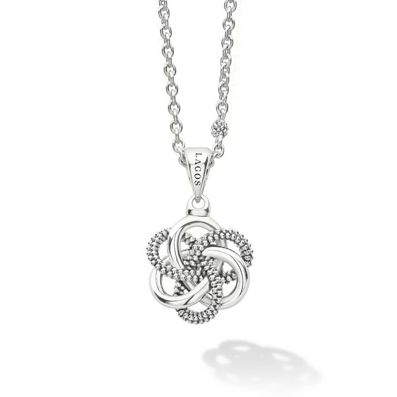 LAGOS Love Knot Small Sterling Silver Pendant Necklace