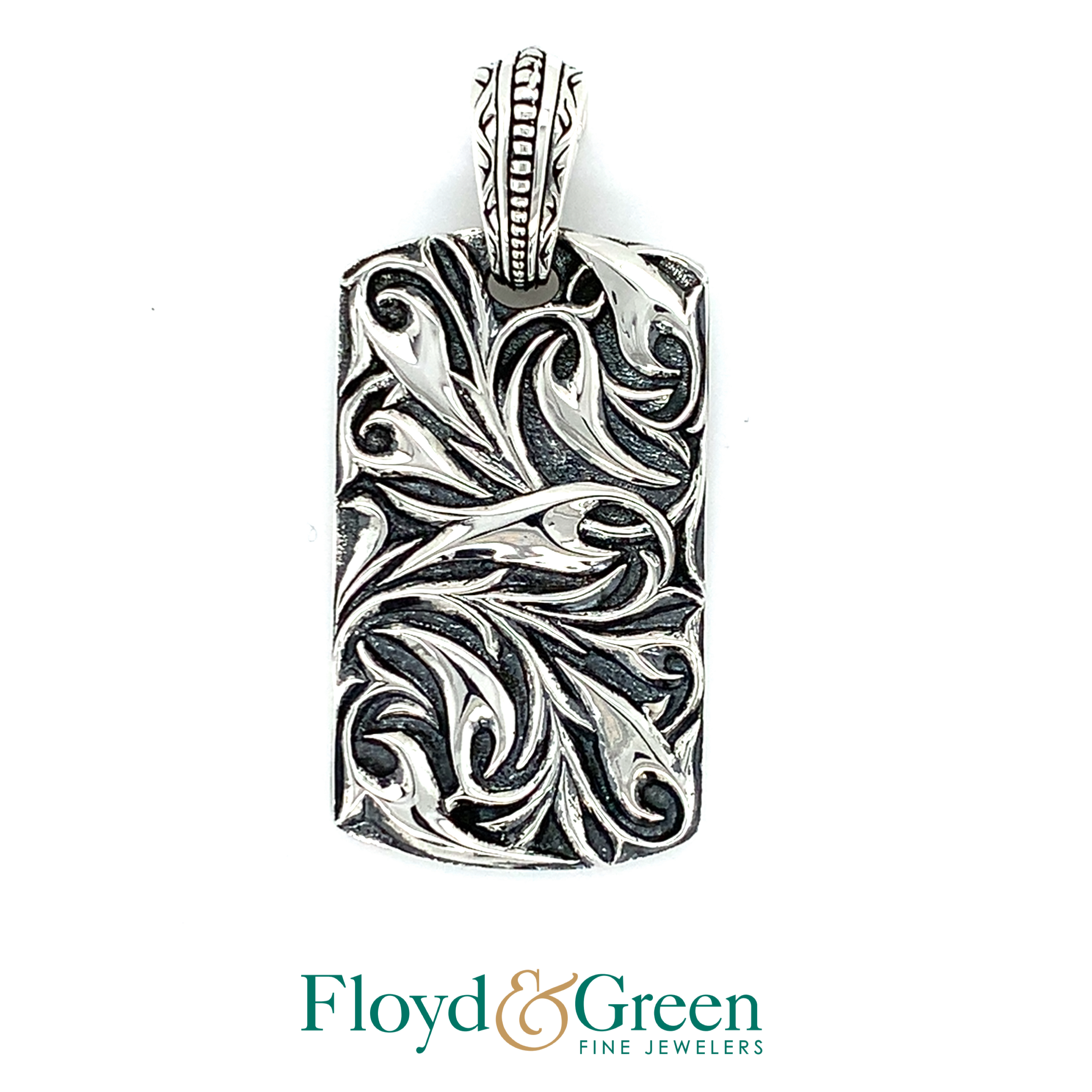 Sterling Silver Scott Kay Pendant with Intricate Design, 24.7g