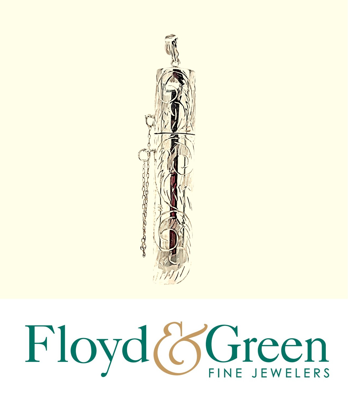 Sterling Silver Decorative Pendant, 12.7g