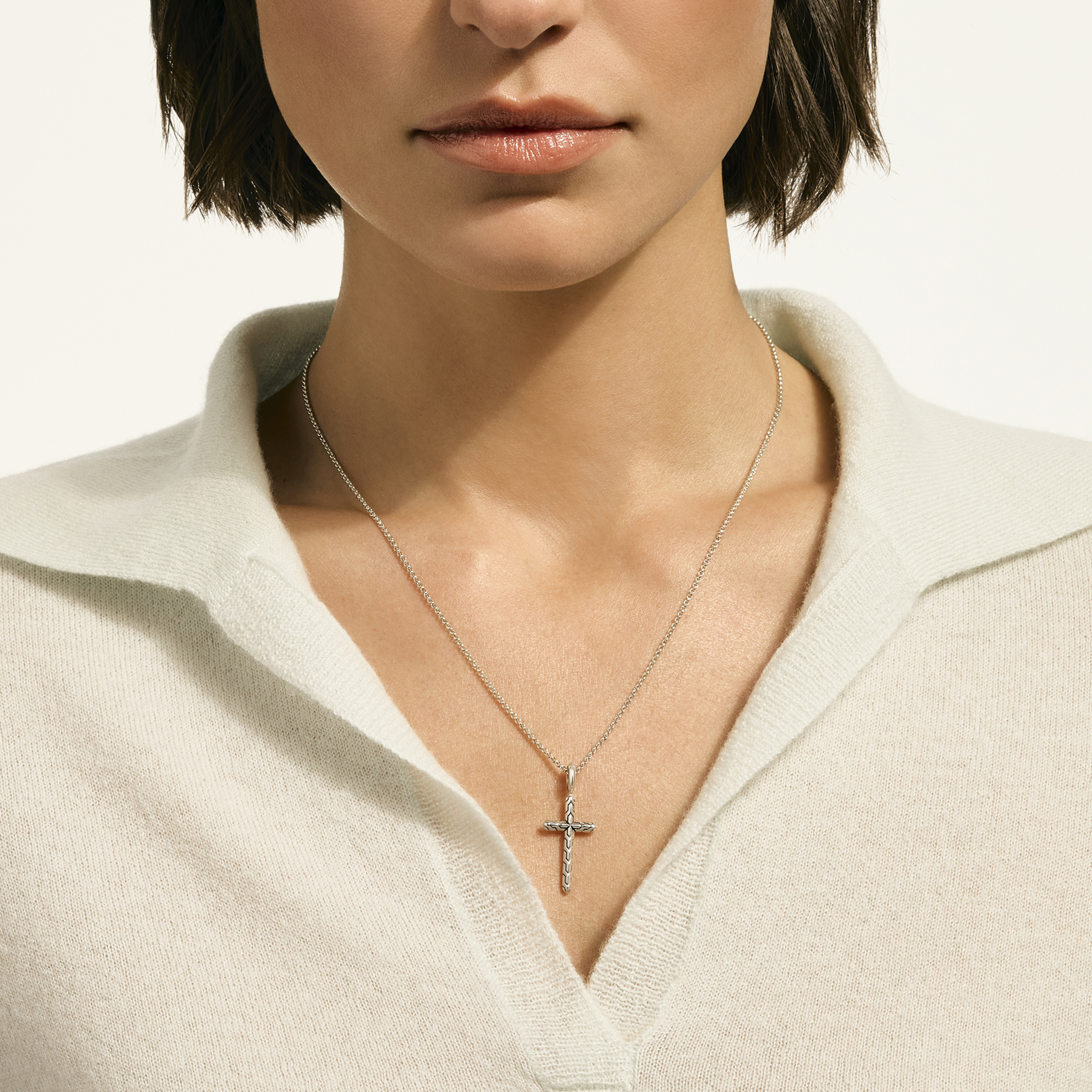 JOHN HARDY JH Essentials Spiritual Cross Pendant Necklace