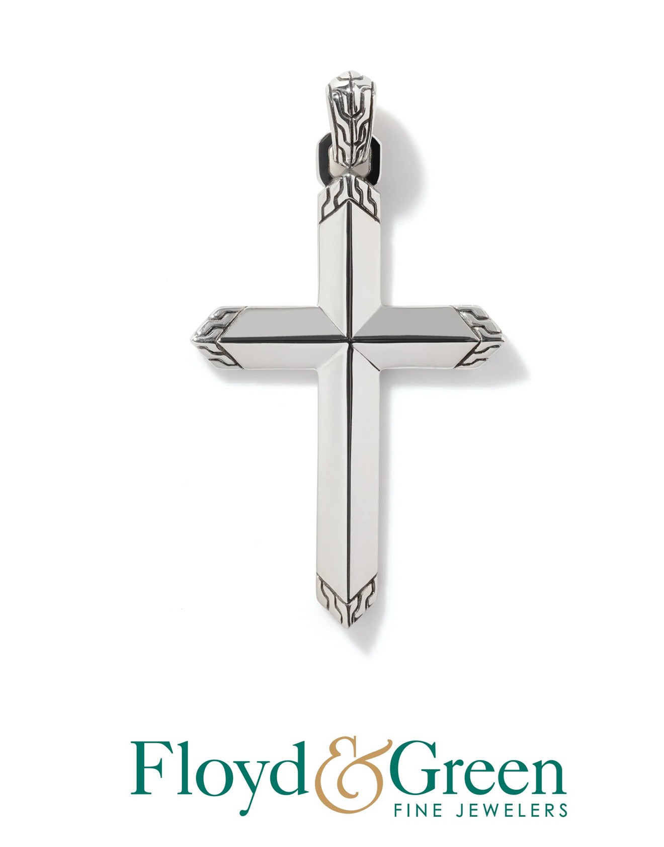 John Hardy Sterling Silver Cross Pendant, 9g