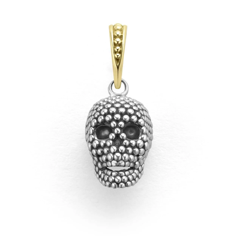 SS/18KY Anthem Caviar Skull 15x8mm Pendant