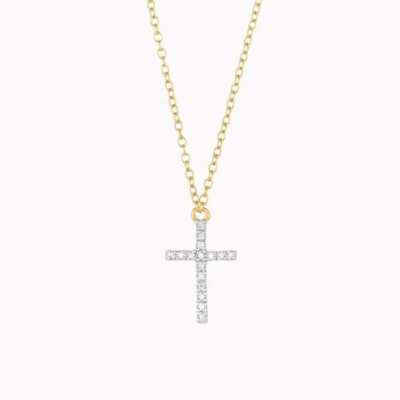 ELLA STEIN Believe Cross Pendant Necklace