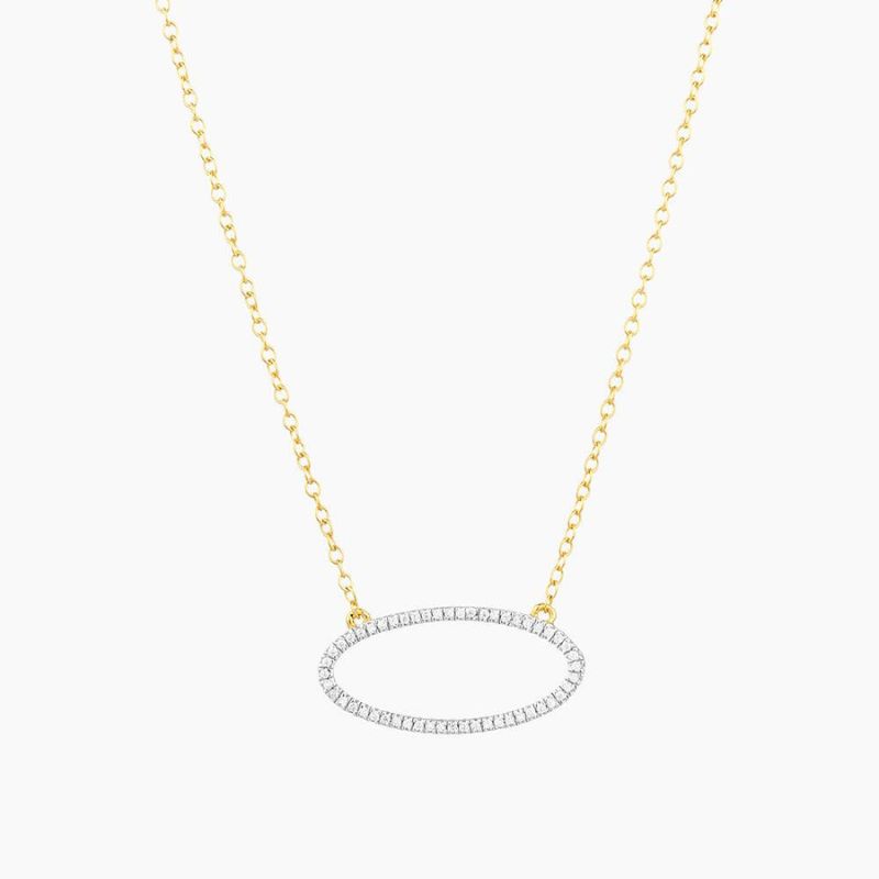 ELLA STEIN Oval One Pendant Necklace