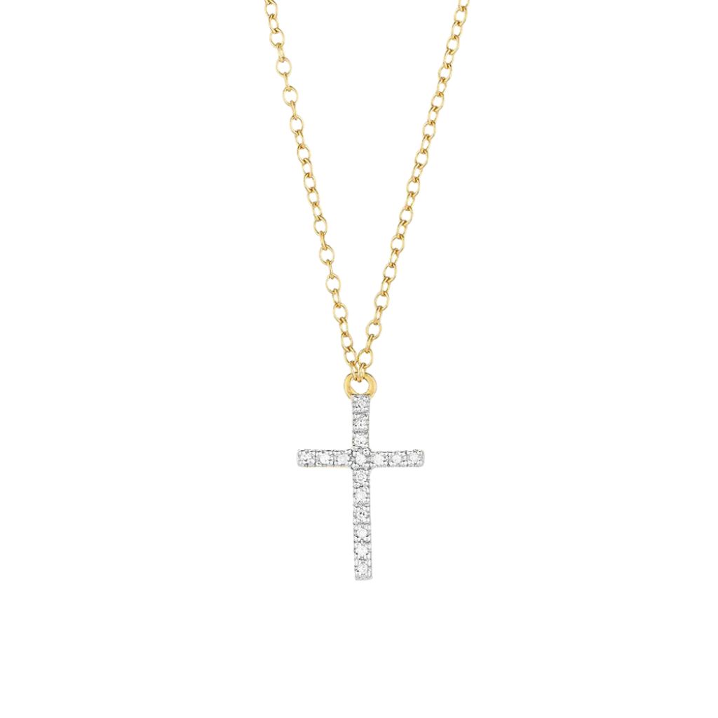ELLA STEIN Believe Cross Pendant Necklace