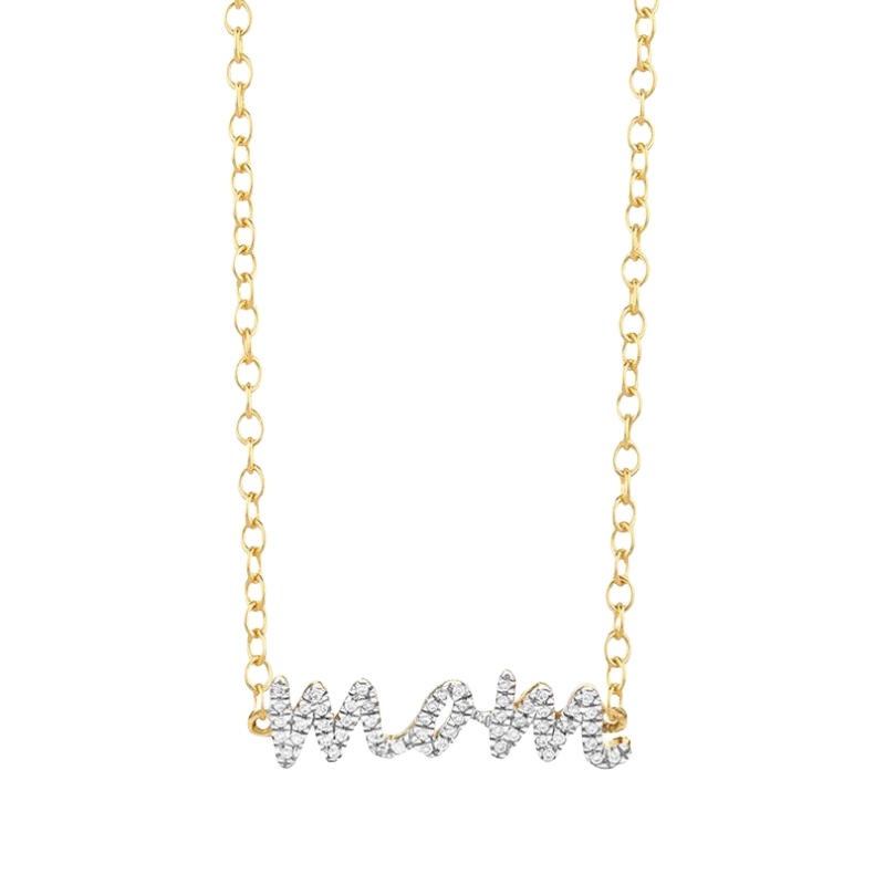 ELLA STEIN Rockstar Mom Pendant Necklace