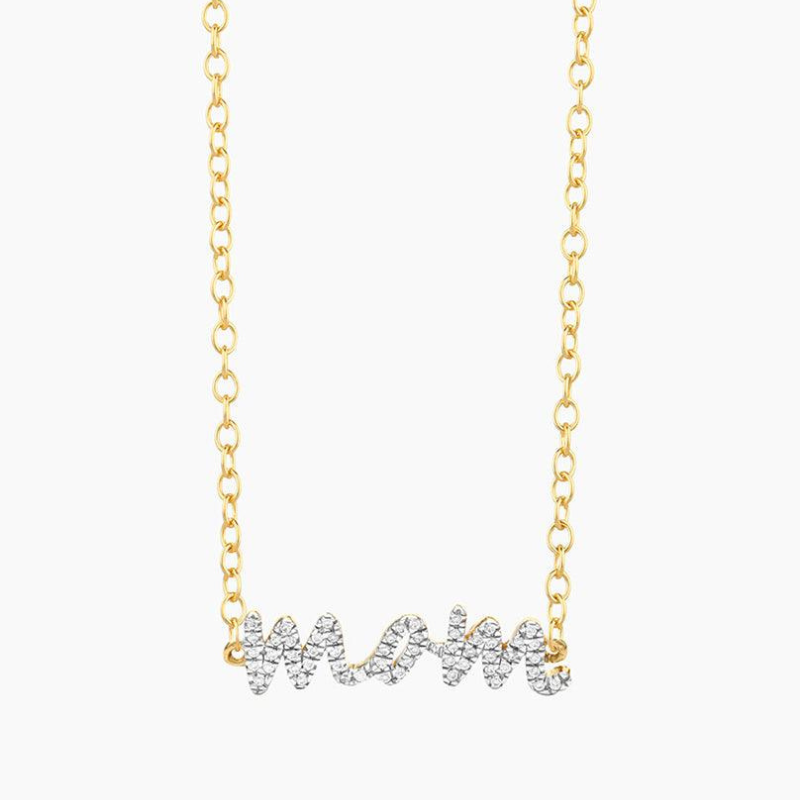 ELLA STEIN Rockstar Mom Pendant Necklace
