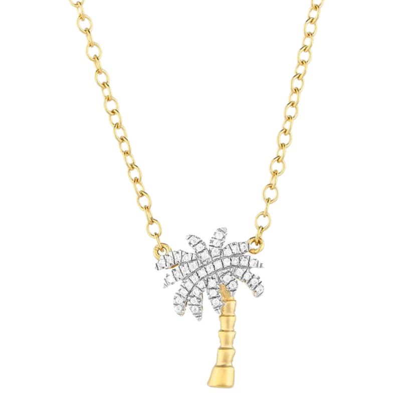 ELLA STEIN Palm Tree Pendant Necklace