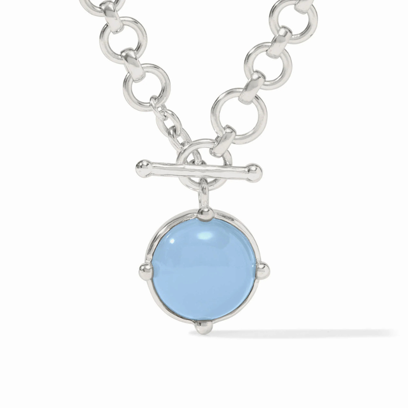 Honeybee Demi Necklace w/ Blue Chalcedony