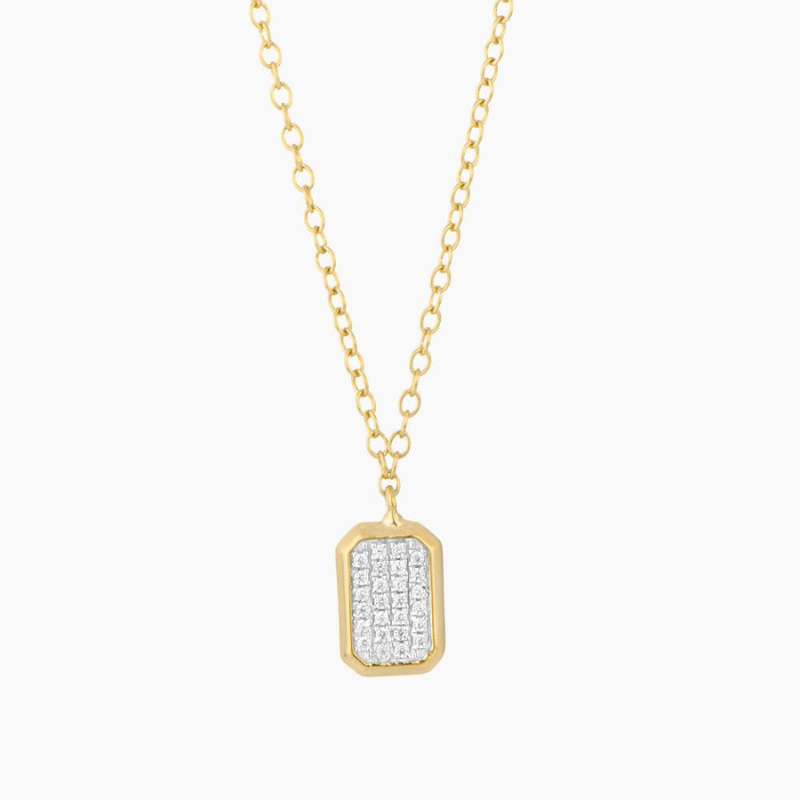 ELLA STEIN Even Emerald Pendant Necklace