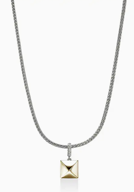 JOHN HARDY Icon Diamond Pyramid Pendant Necklace