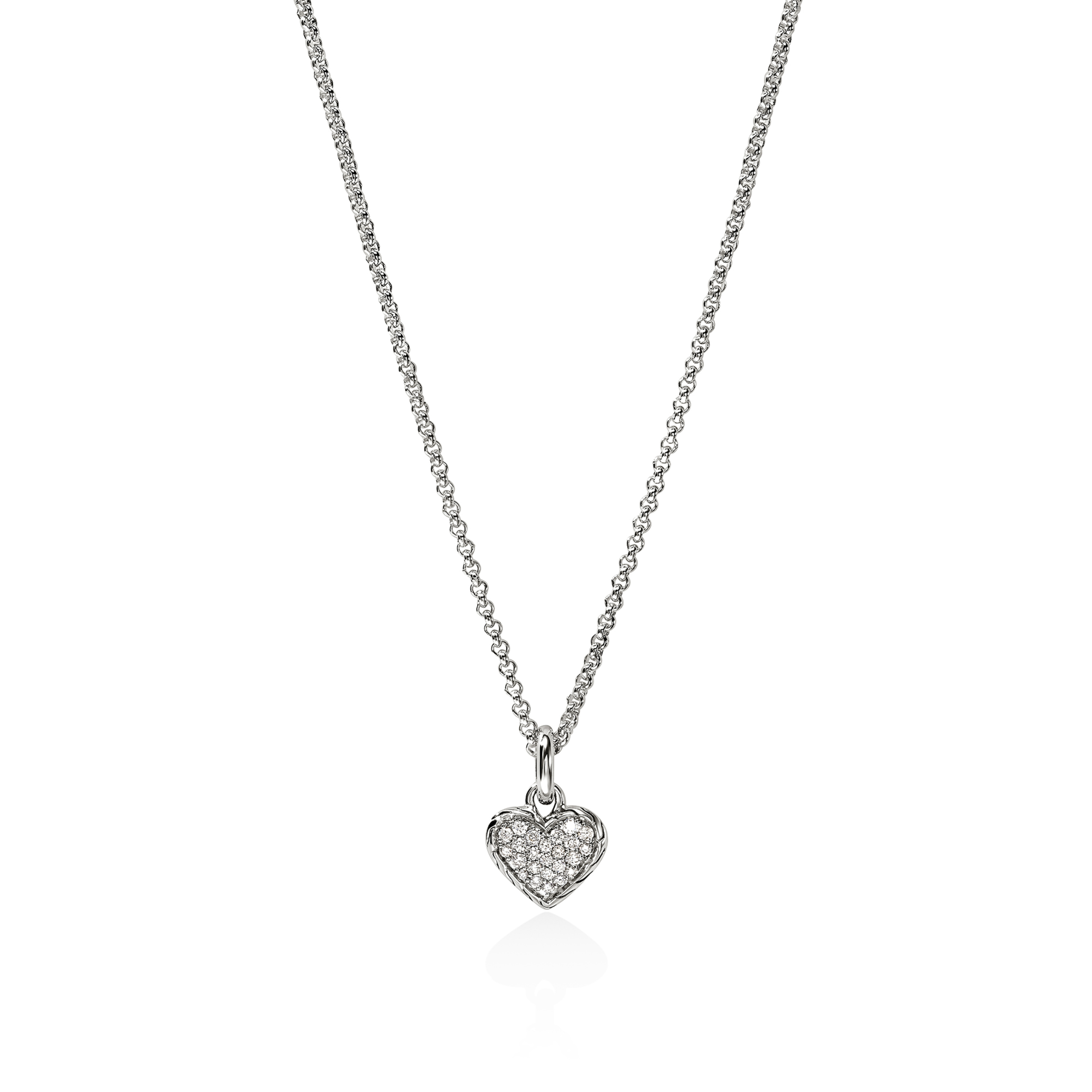 JOHN HARDY JH Essentials Diamond Heart Pendant Necklace