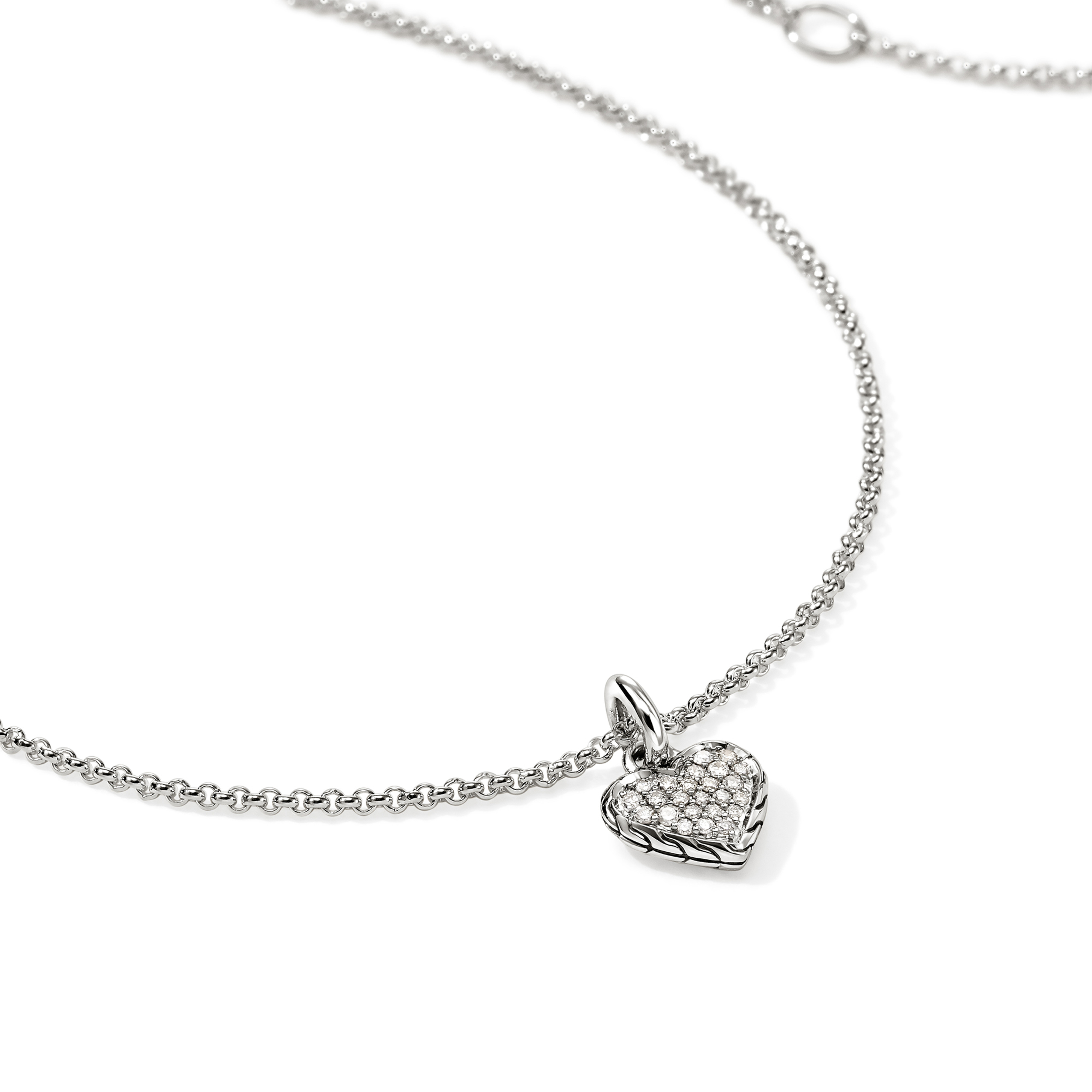 JOHN HARDY JH Essentials Diamond Heart Pendant Necklace
