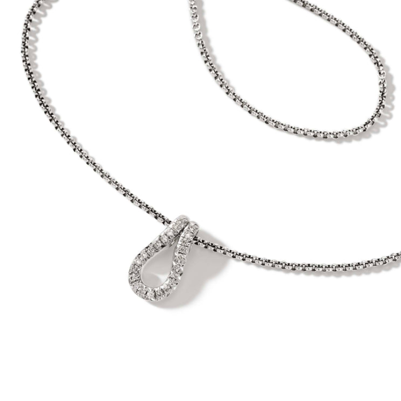 JOHN HARDY Diamond Surf Pendant Necklace