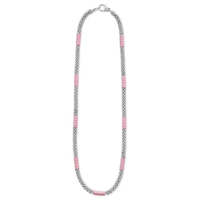LAGOS Pink Caviar Station Necklace