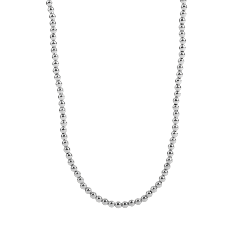 Dee Berkley Sterling Silver Shine Bright Bead Necklace