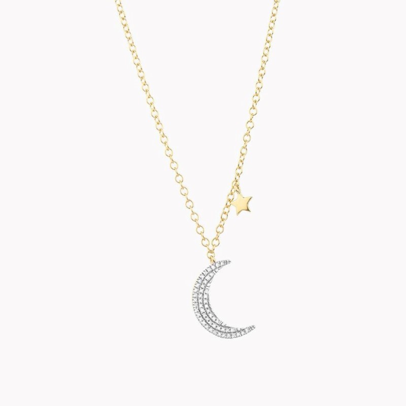 ELLA STEIN Fly Me to the Moon Pendant Necklace