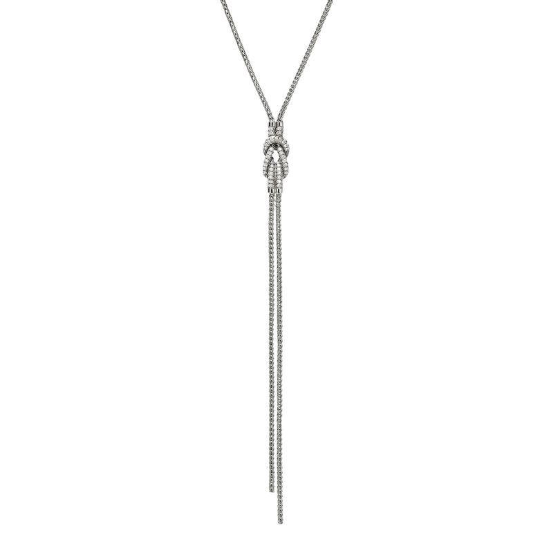 JOHN HARDY Love Knot Diamond Y Necklace