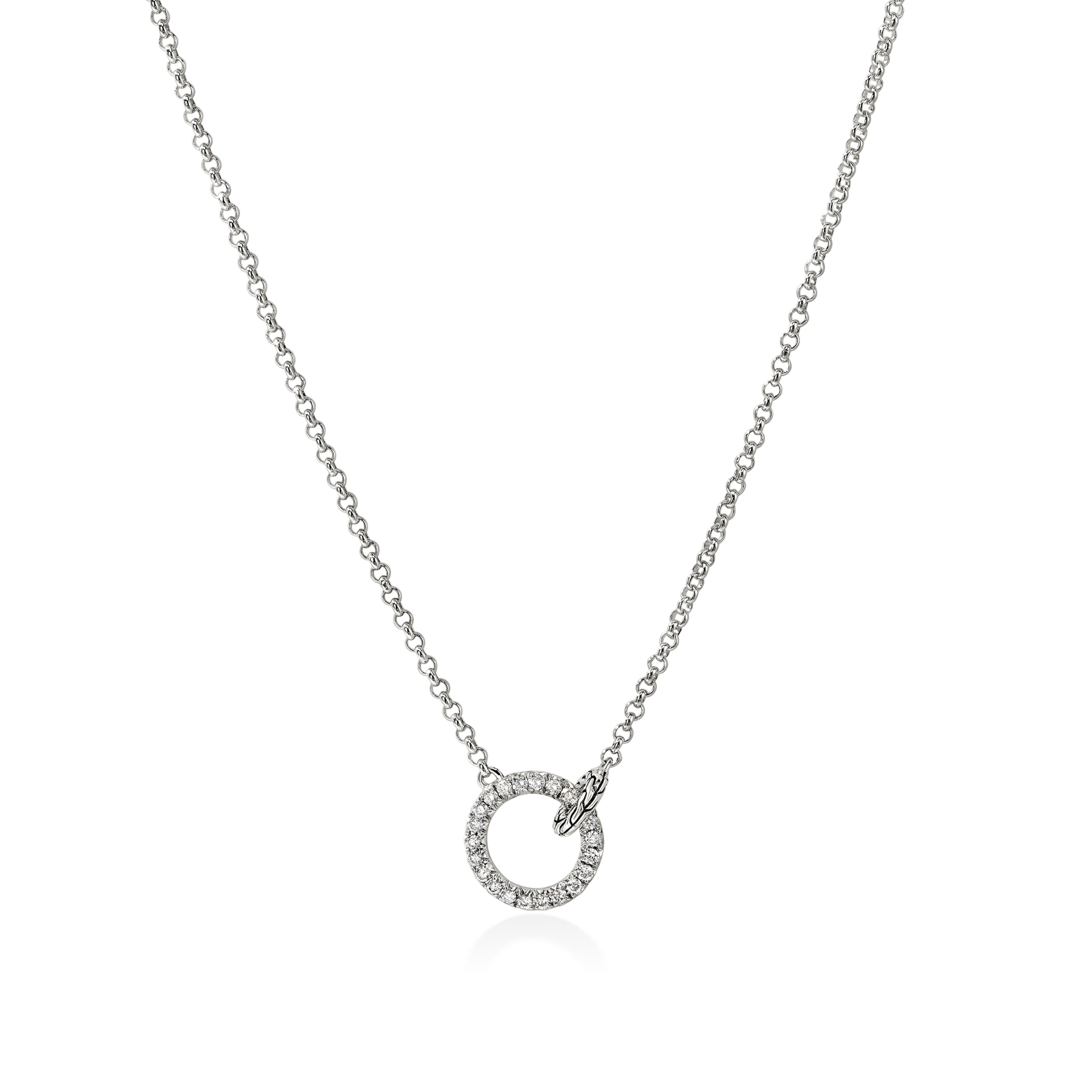 JOHN HARDY Essentials Diamond Pave Interlinking Necklace