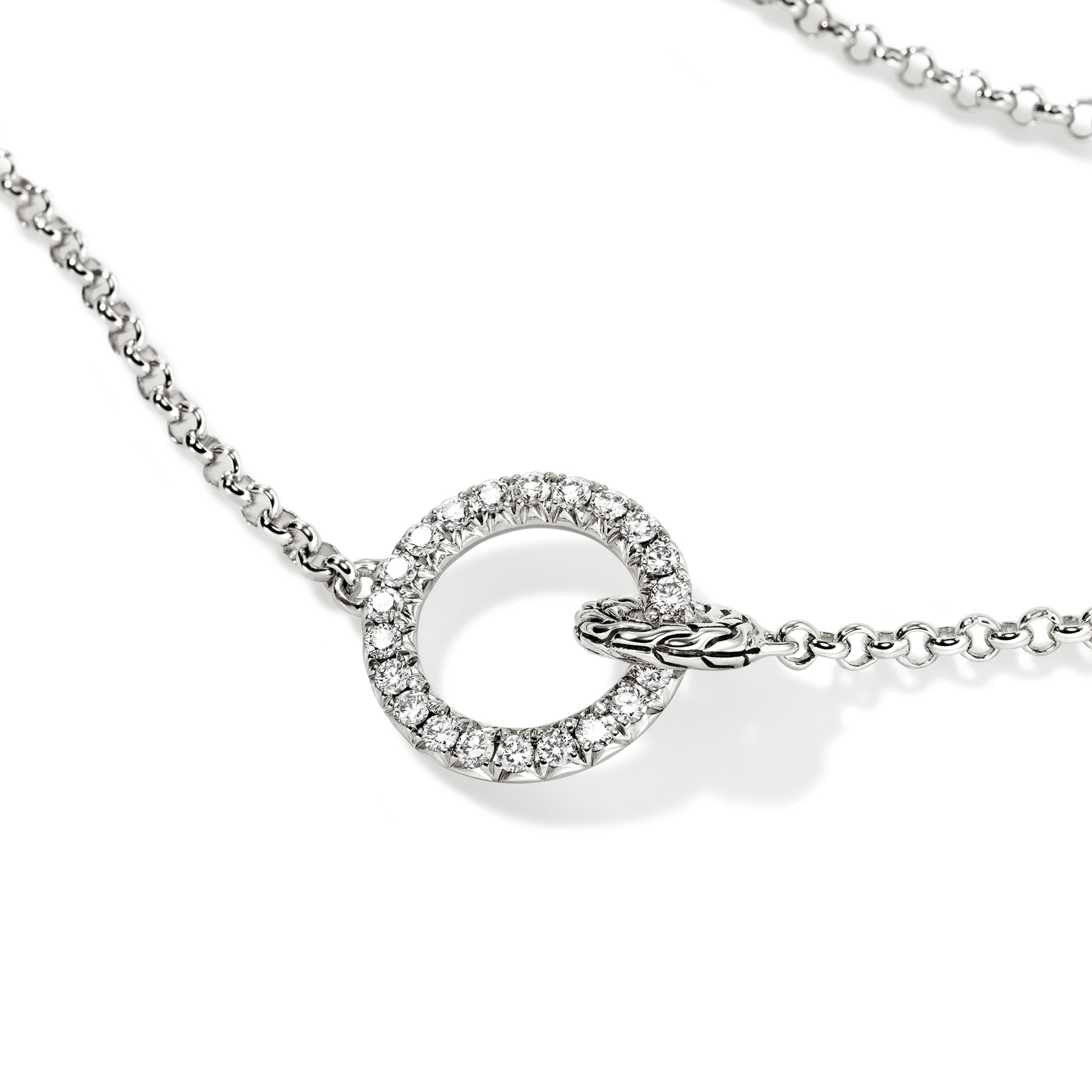 JOHN HARDY Essentials Diamond Pave Interlinking Necklace