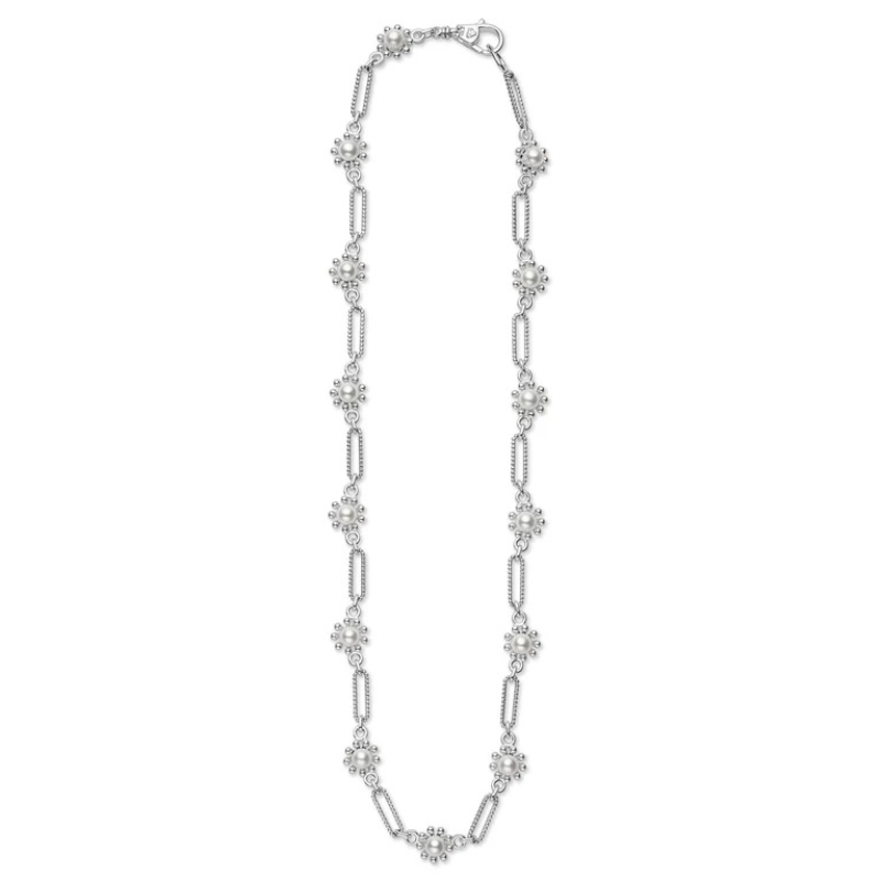 LAGOS Fleur Pearl Link Necklace