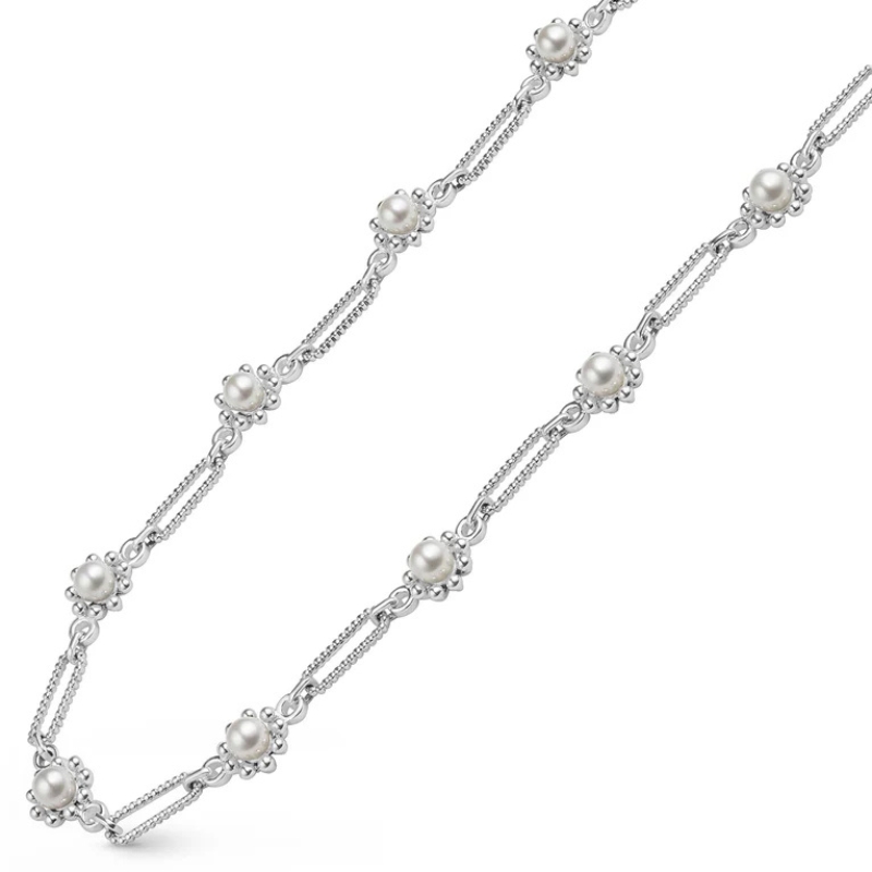 LAGOS Fleur Pearl Link Necklace