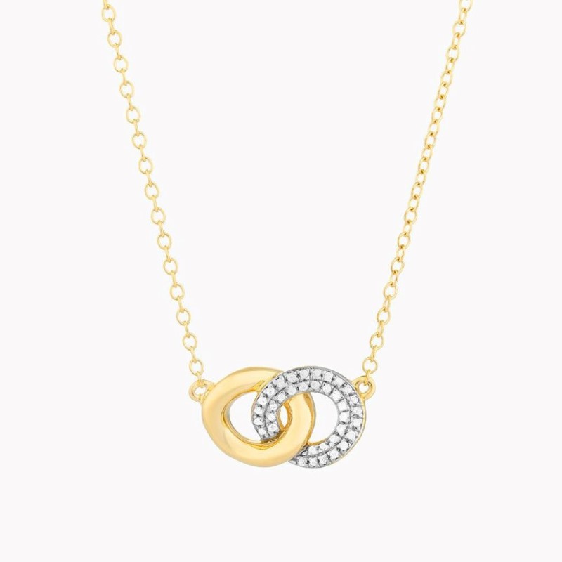 ELLA STEIN Entwined Discs Pendant Necklace