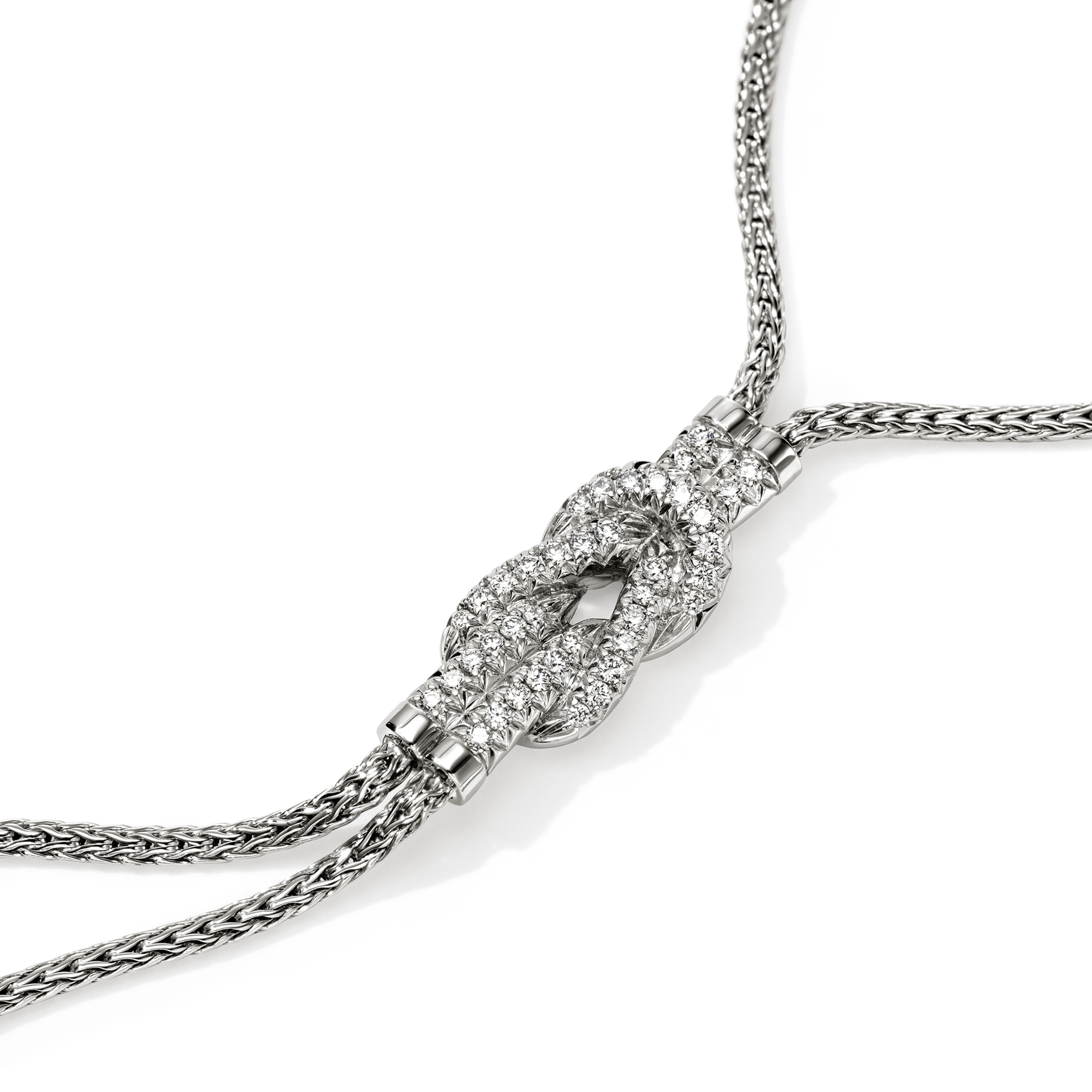 JOHN HARDY Love Knot Diamond Y Necklace