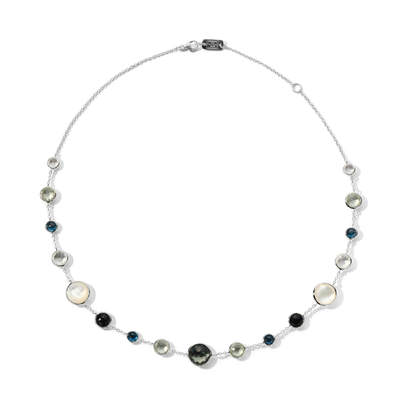 925 Lollipop Lollitini Short Necklace in Antico 16-18