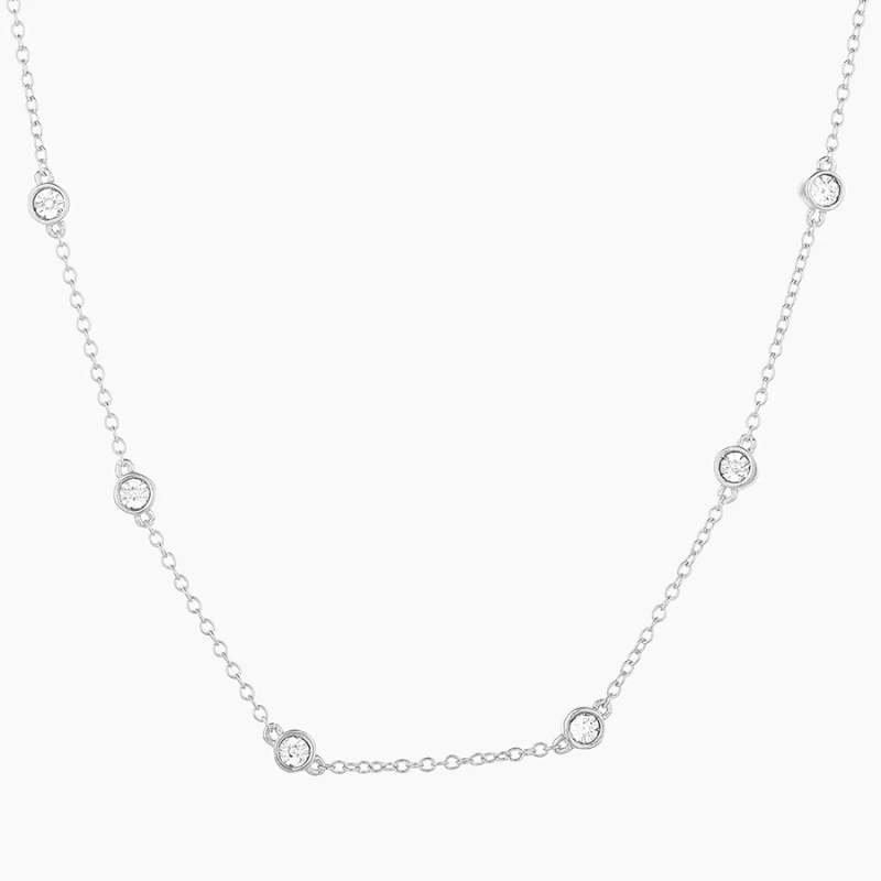 ELLA STEIN Diamond In The Loop Chain Necklace