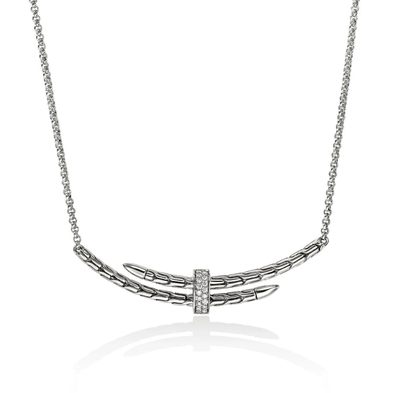 JOHN HARDY Spear Diamond Station Necklace