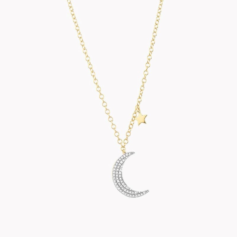 ELLA STEIN Fly Me To The Moon Pendant Necklace