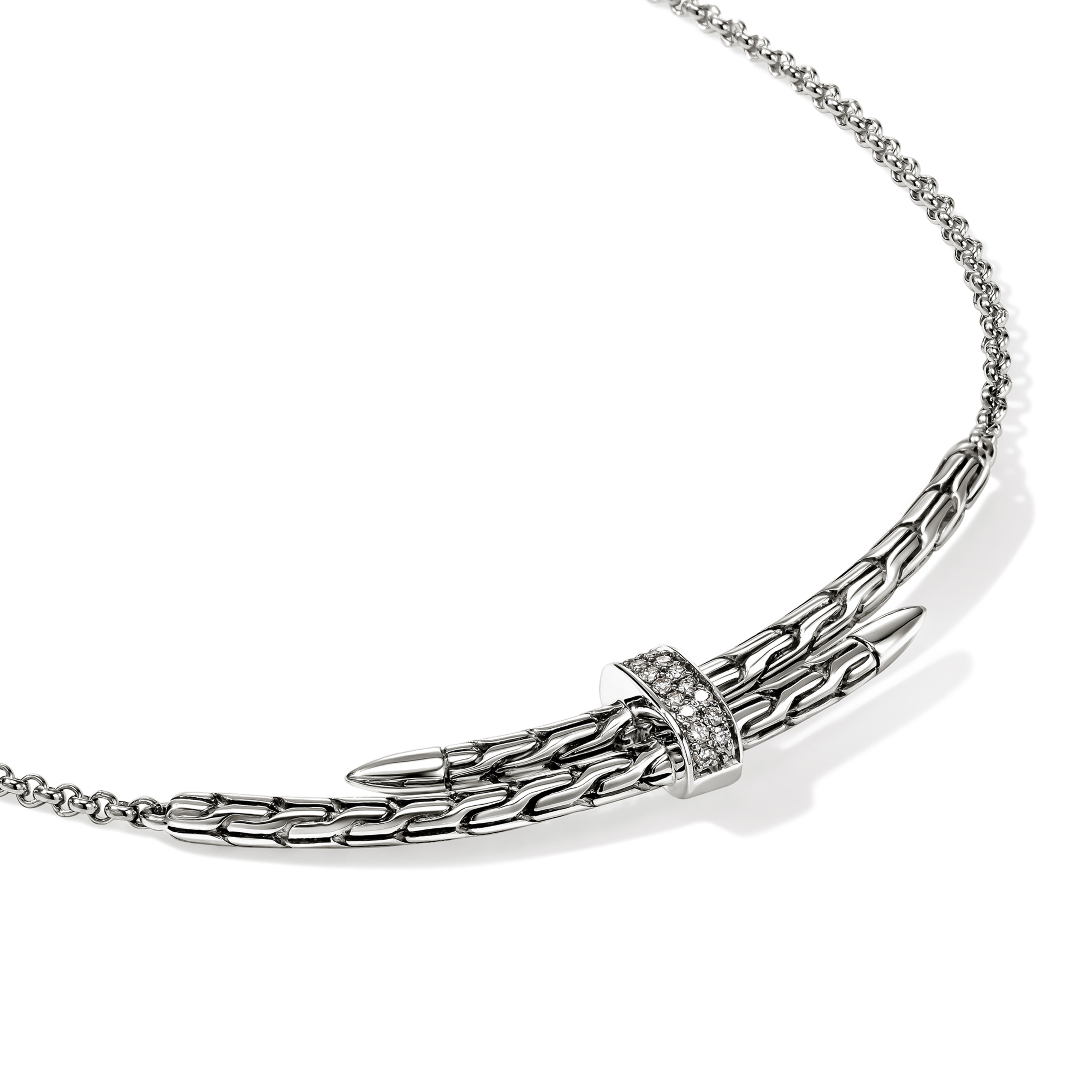 JOHN HARDY Spear Diamond Station Necklace