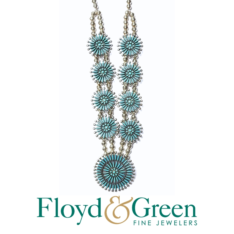 Turquoise Floret Necklace