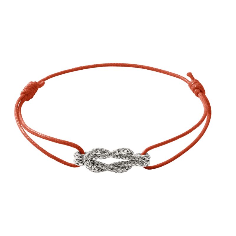 JOHN HARDY Love Knot Orange Cord Bracelet