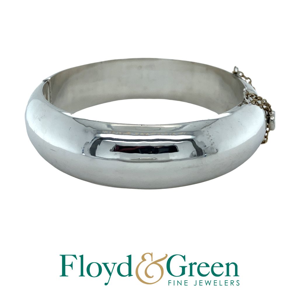 Sterling Silver Hinge Bangle