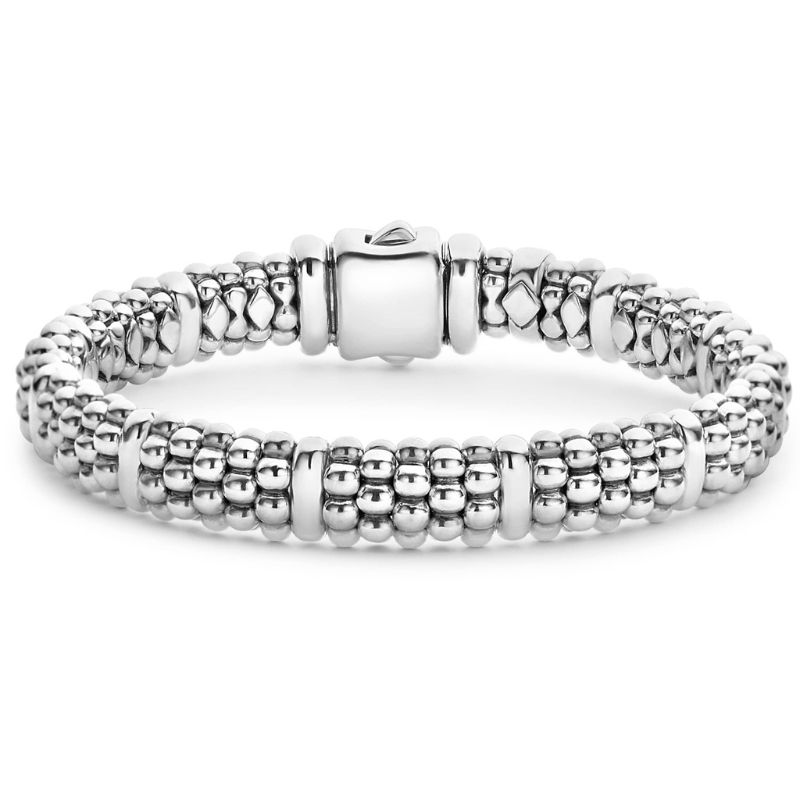 LAGOS Signature Caviar Silver Station Caviar Bracelet